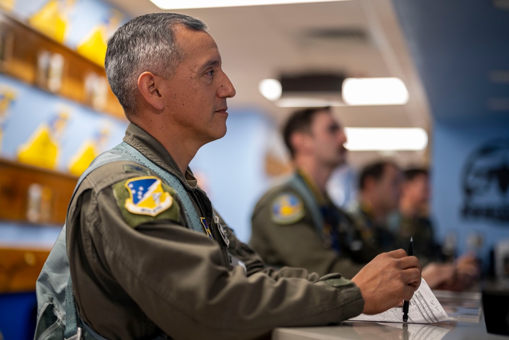 Col. Rosales's final flight at the 49th Wing
