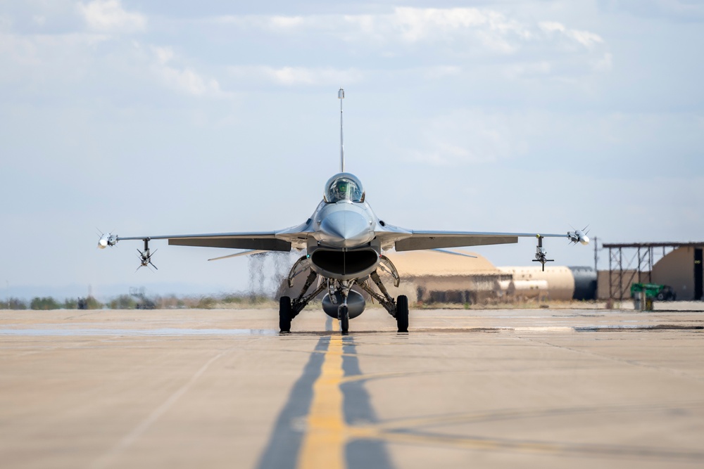 Col. Rosales's final flight at the 49th Wing