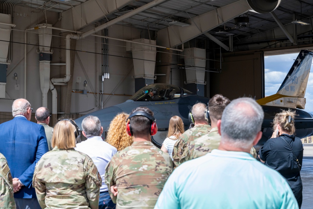 Col. Rosales's final flight at the 49th Wing