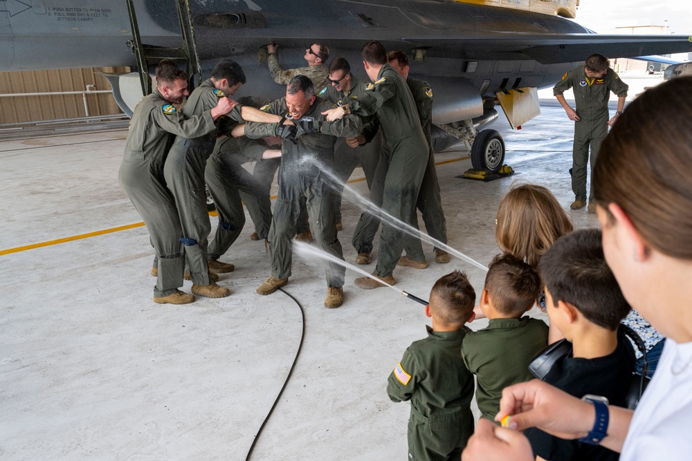 Col. Rosales's final flight at the 49th Wing