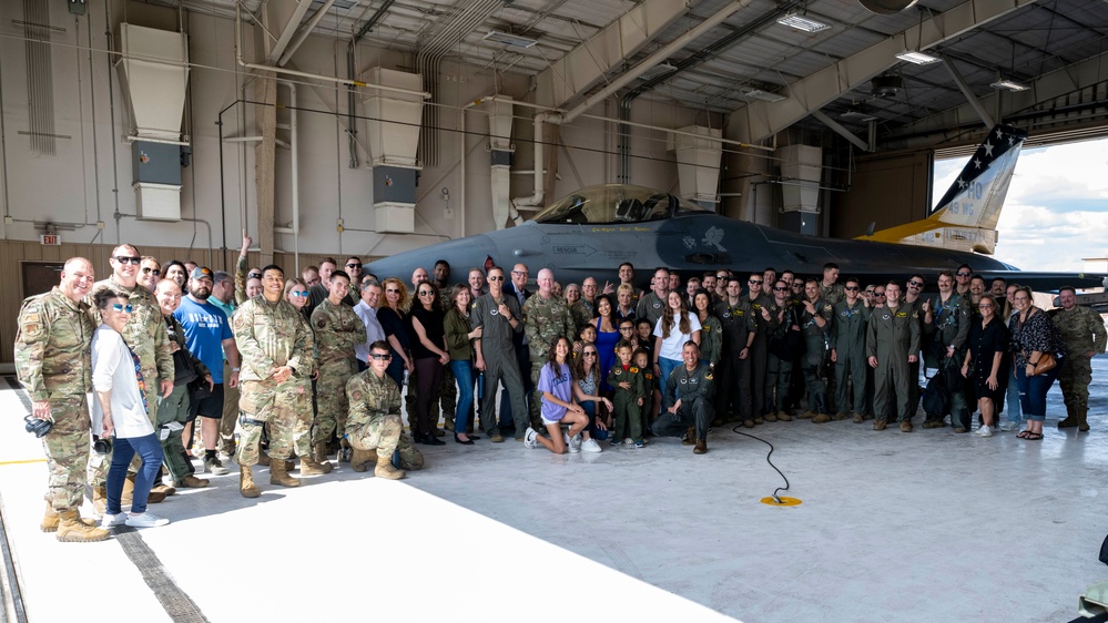 Col. Rosales's final flight at the 49th Wing