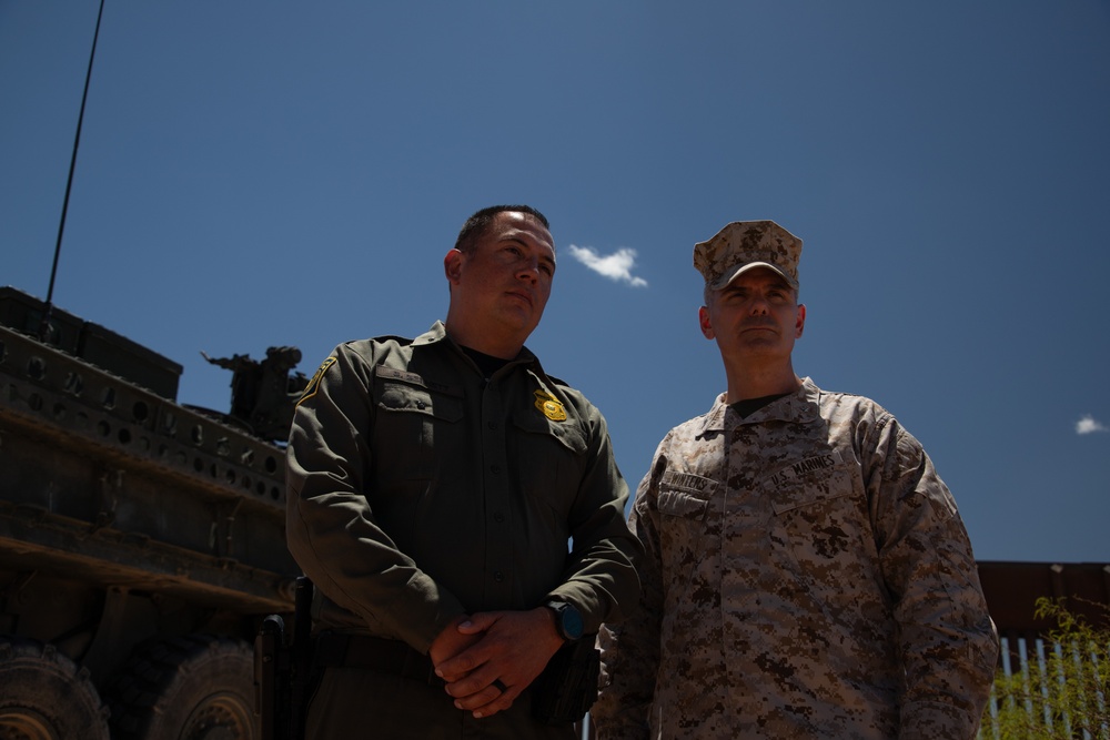 Joint Task Force leadership visits the New Mexico National Defense Area