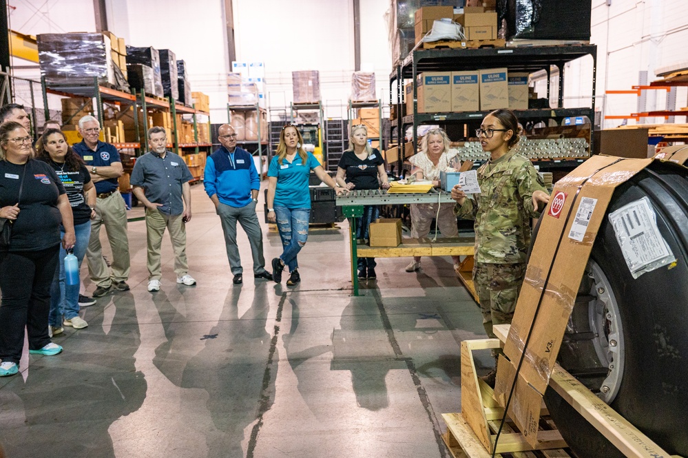 Honorary Commanders go behind the scenes at 436th MGG