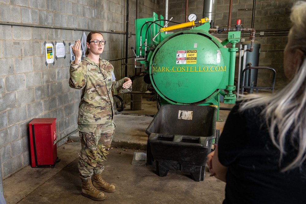 Honorary Commanders go behind the scenes at 436th MGG