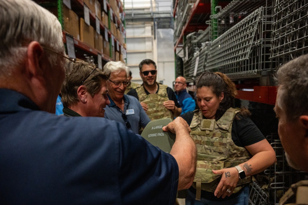 Honorary Commanders go behind the scenes at 436th MGG