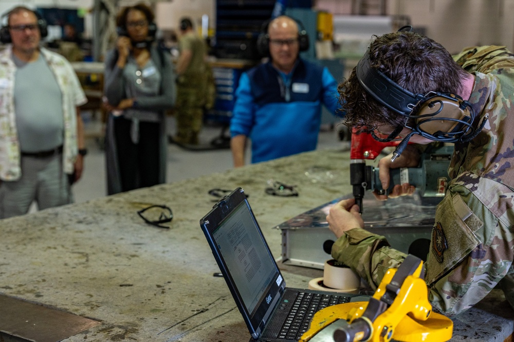 Honorary Commanders go behind the scenes at 436th MGG