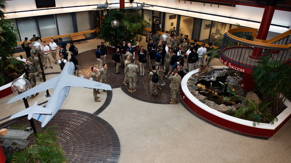 Sac State ROTC cadets tour Travis AFB