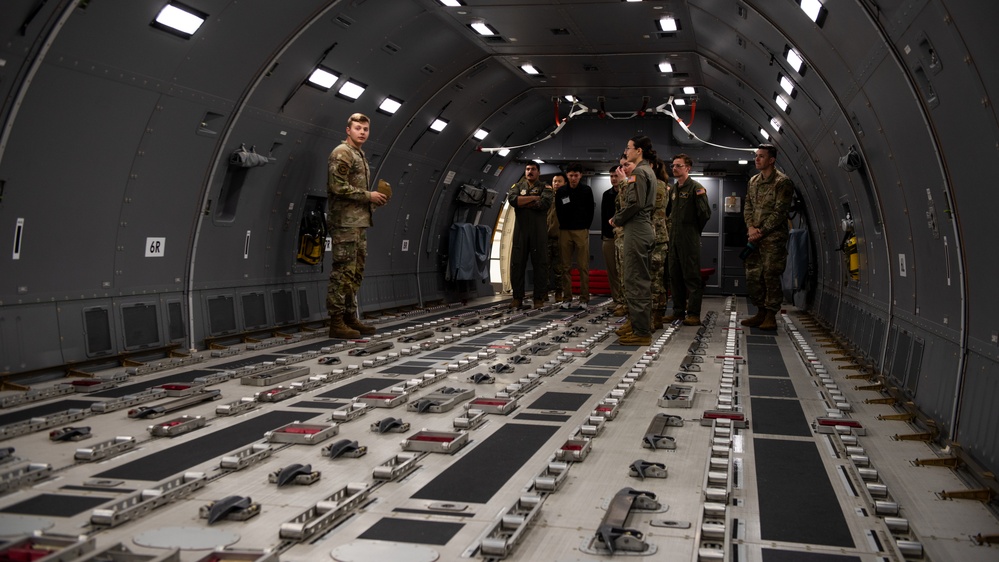 Sac State ROTC cadets tour Travis AFB