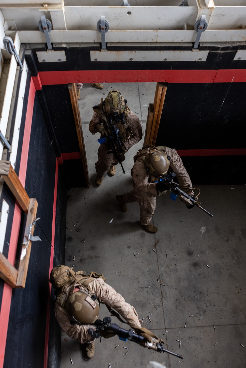 3rd Bn., 1st Marines conducts close quarters training during EOTG raid leaders course