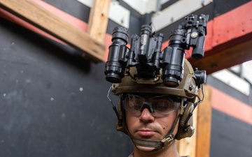 3rd Bn., 1st Marines train different breaching methods during EOTG raid leaders course