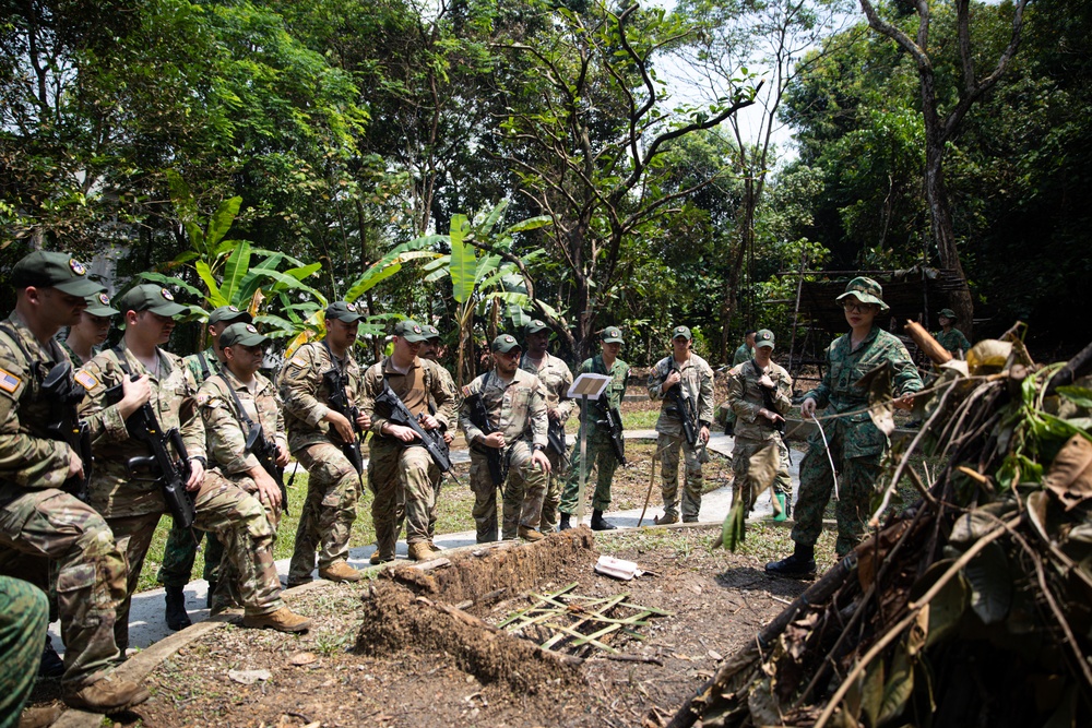 Bushmasters and SAF train with one another