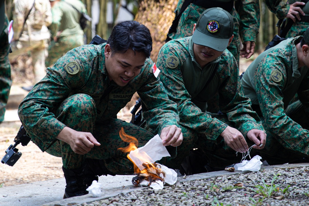 Bushmasters and SAF train with one another