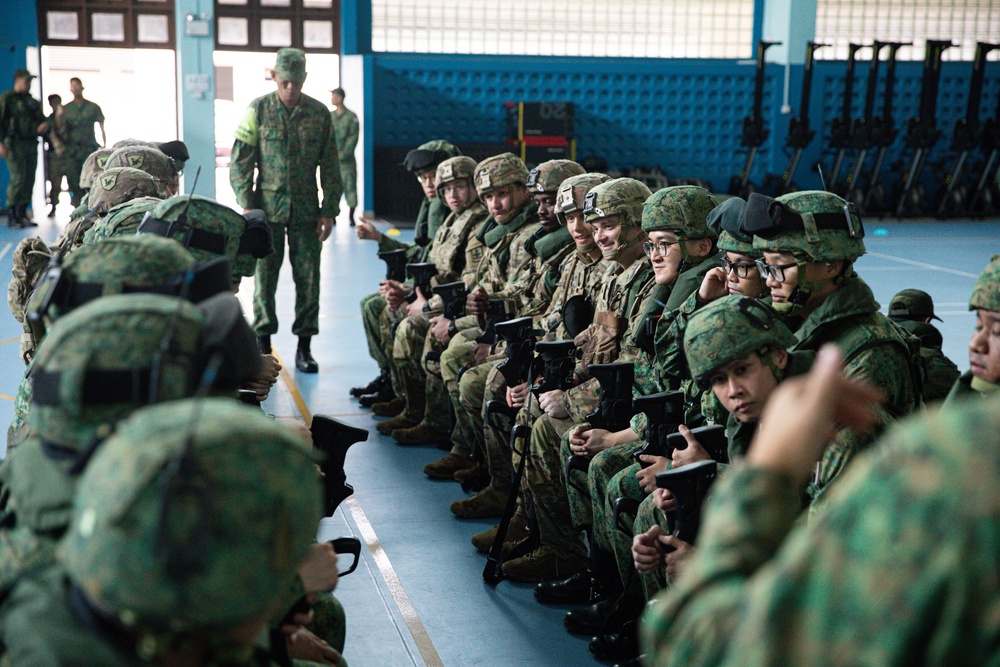 Bushmasters and SAF train with one another