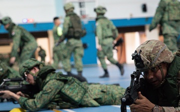 Bushmasters and SAF train with one another