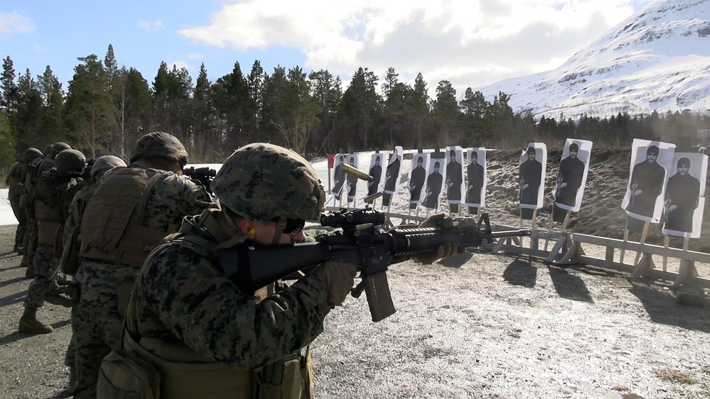 Swift Response 25 | U.S. Marines conduct table five range during NATO exercise in Norway