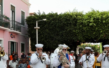 U.S. Navy Band Bridges Cultures in Cabo Verde During Obangame Express 2025