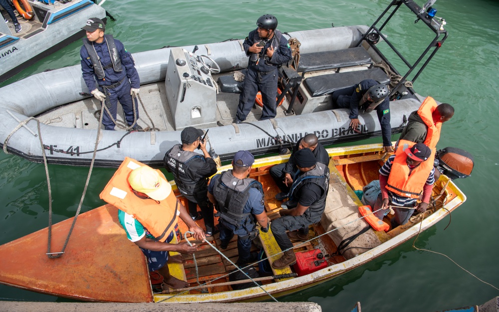 Obangame Express 2025 -Judicial Police Simulate a Drug Search