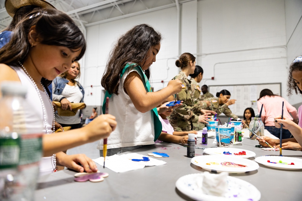 New Jersey National Guard Recruiters Teach Cub Scouts How to Fold The American Flag