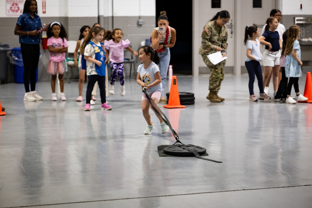 New Jersey National Guard Recruiters Teach Cub Scouts How to Fold The American Flag