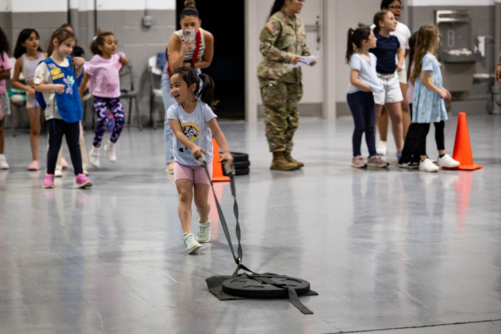 New Jersey National Guard Recruiters Teach Cub Scouts How to Fold The American Flag