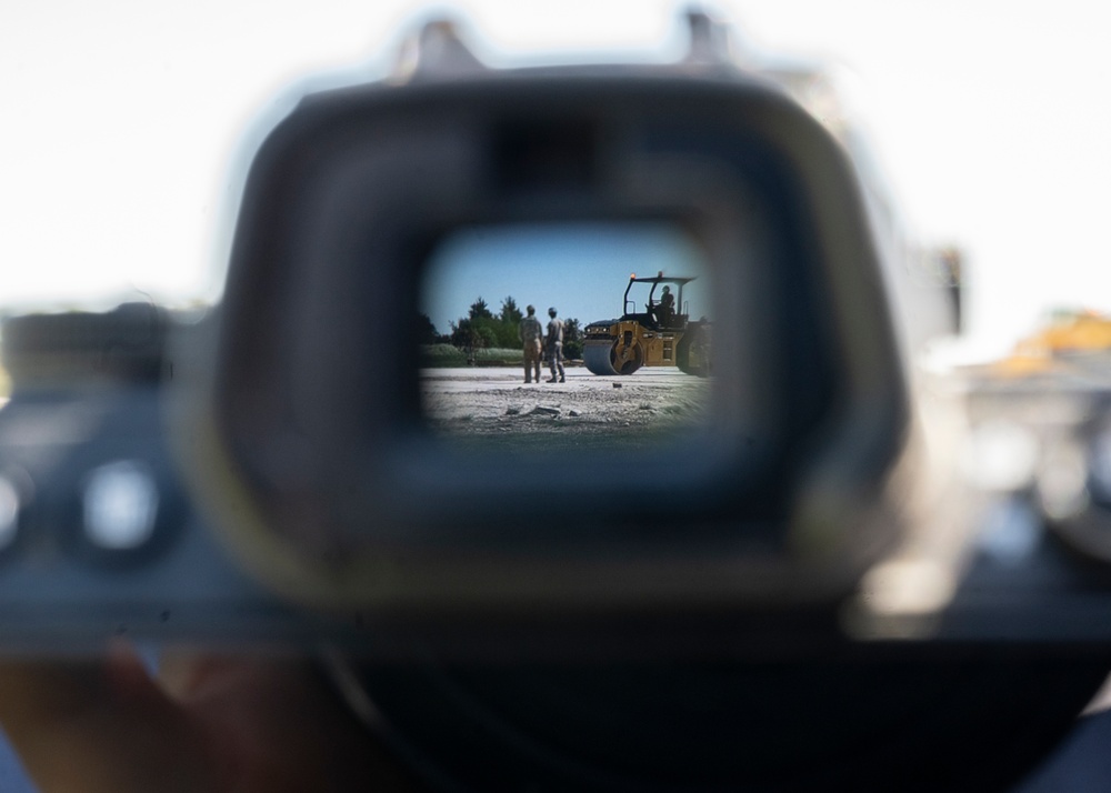 Skyway Chariot: Airmen repair a flight line
