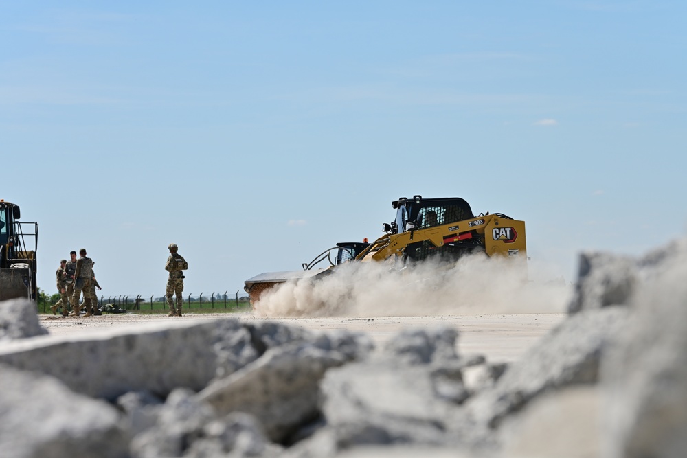 Skyway Chariot: Airmen repair a flight line
