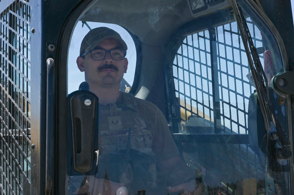 Skyway Chariot: Airmen repair a flight line