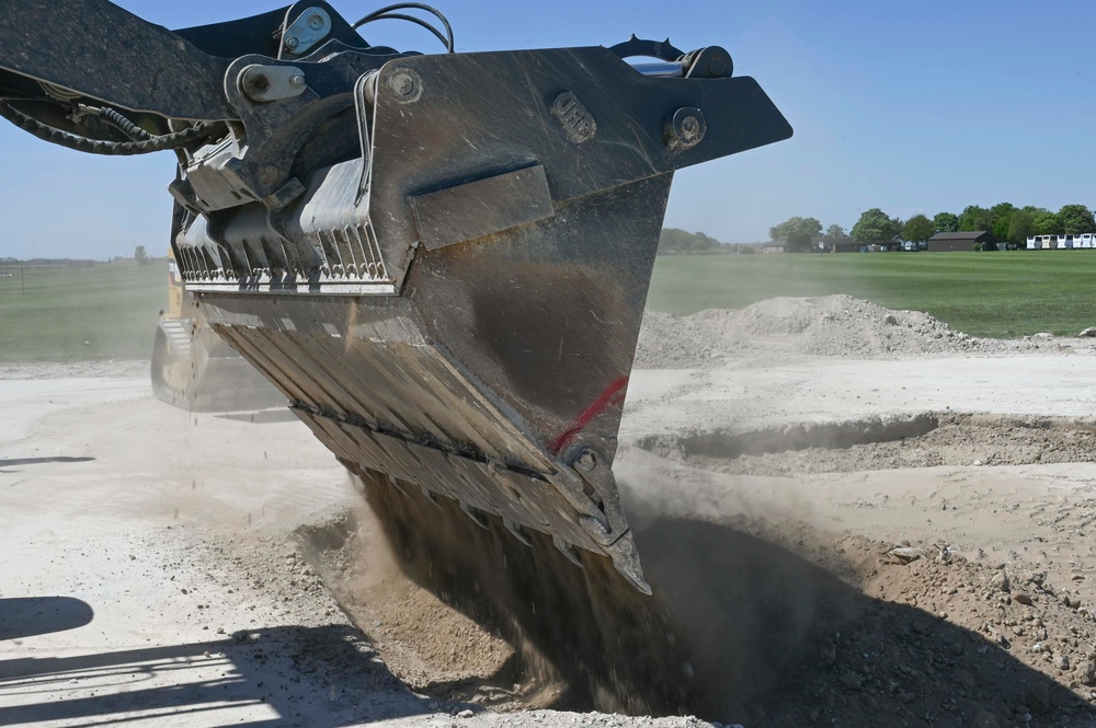 Skyway Chariot: Airmen repair a flight line