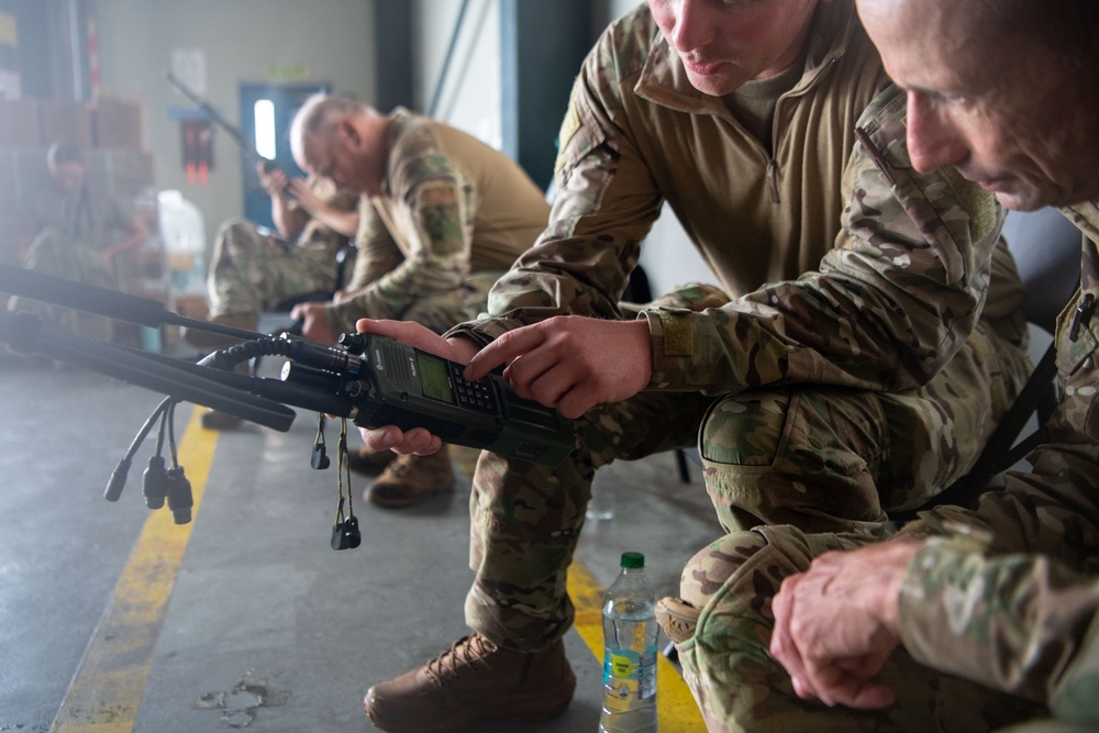 137th SOW Airmen perform communications training during TRADEWINDS 25