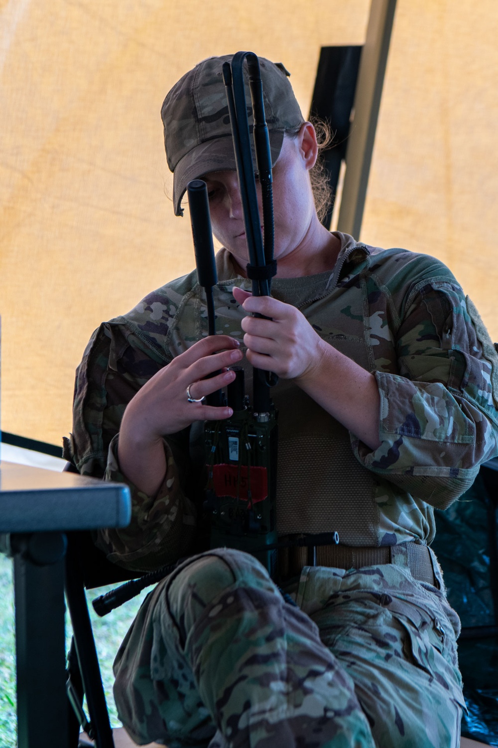 137th SOW Airmen perform communications training during TRADEWINDS 25