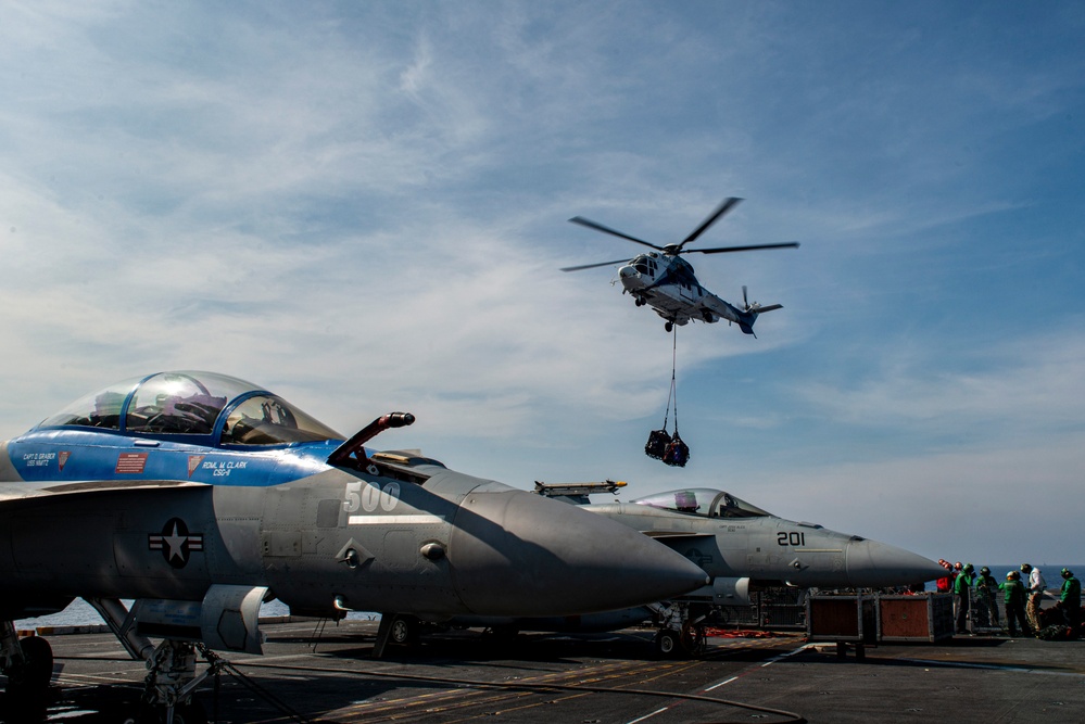 Nimitz Conducts a Replenishment-at-Sea
