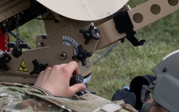 Skyway Chariot: Communications Airmen set up satellite terminal