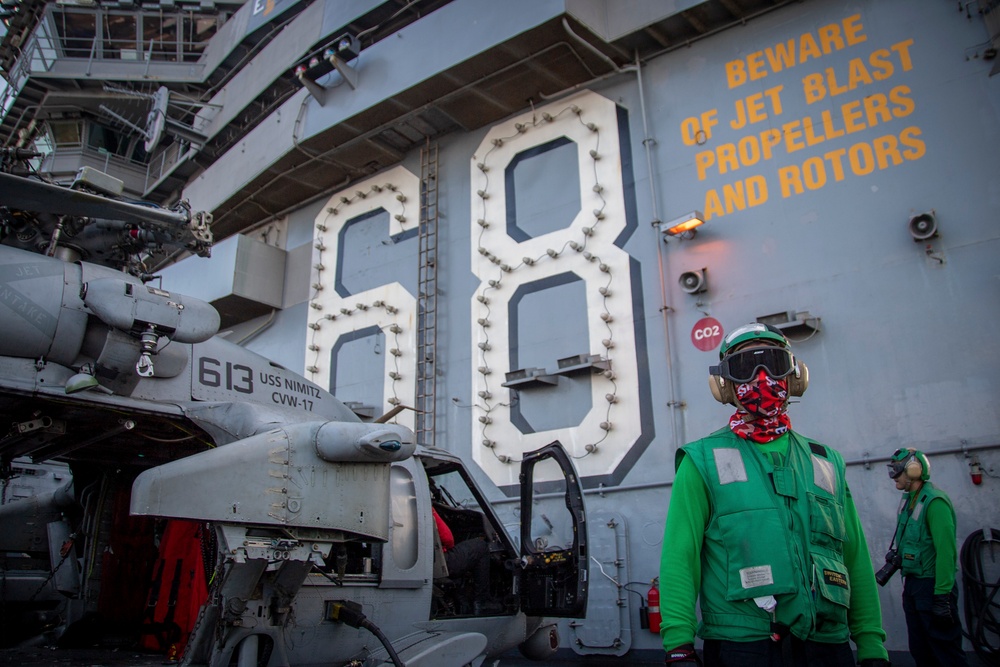 Nimitz Conducts a Replenishment-at-Sea