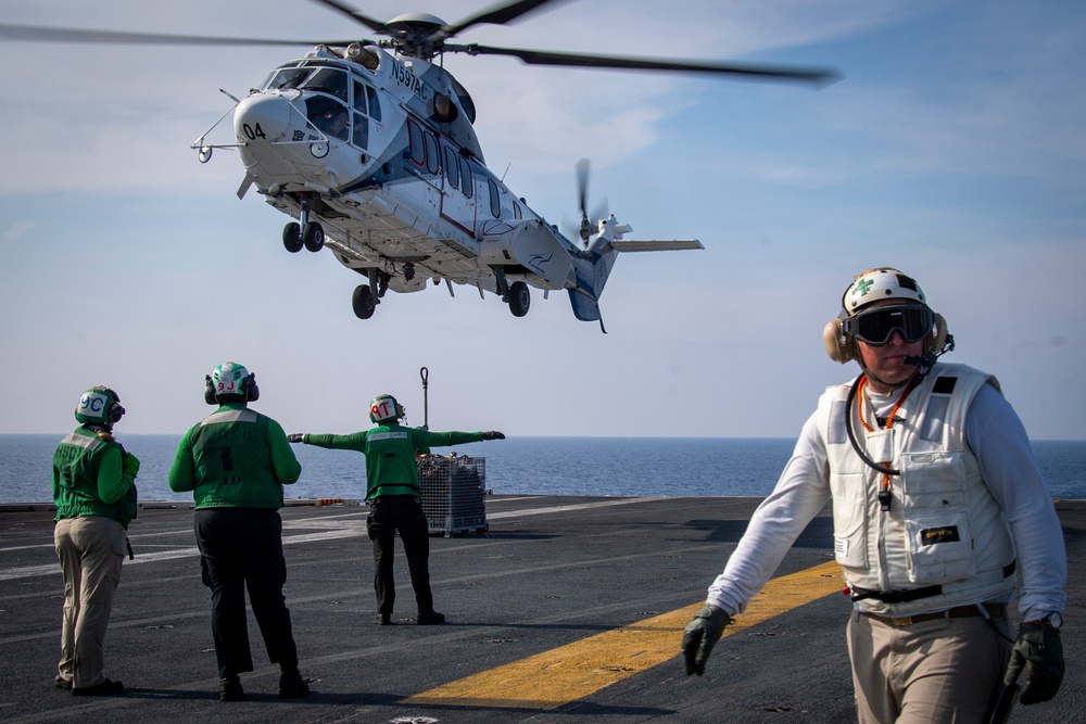 Nimitz Conducts a Replenishment-at-Sea