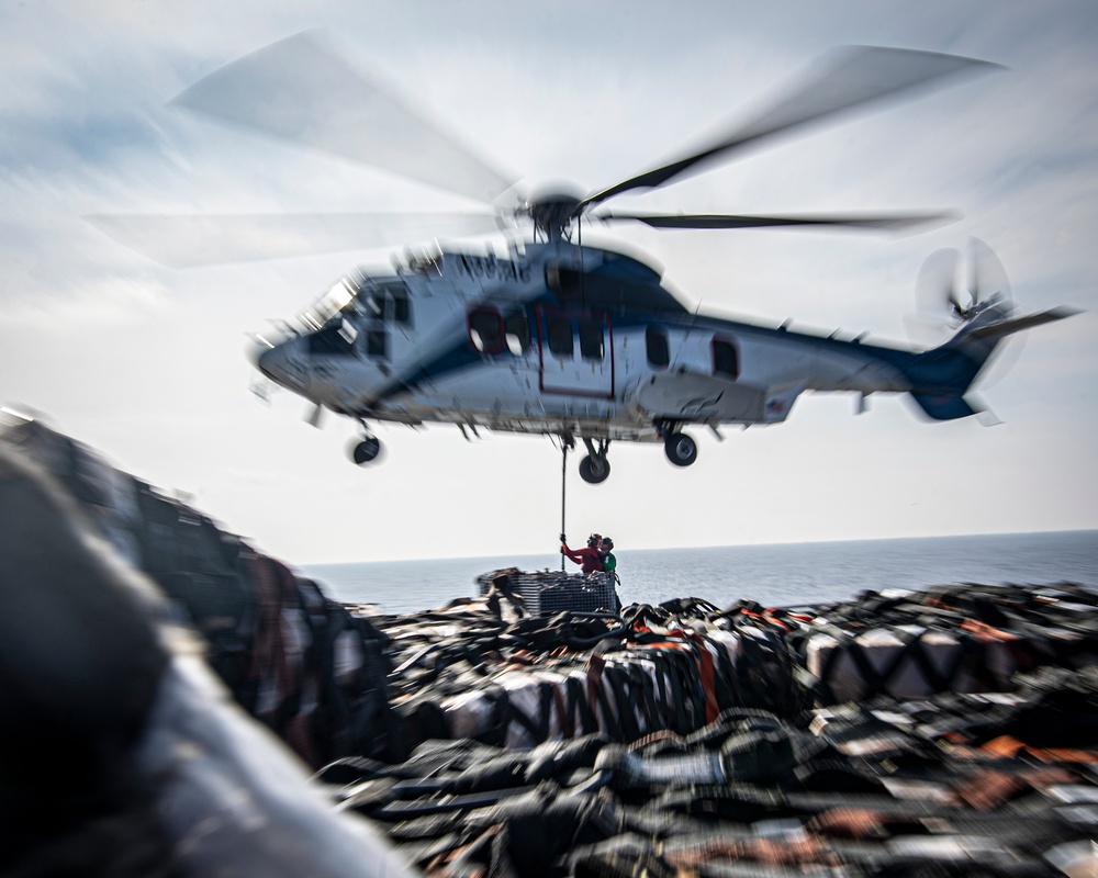 Nimitz Conducts a Vertical Replenishment