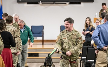 Canine Callie, DOD’s only search-and-rescue dog, retires from service