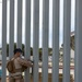 U.S. Marines reinforce southern section of the southern border barrier