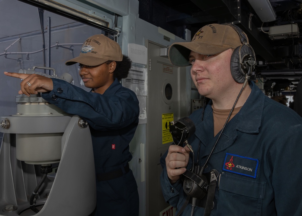 Daily Operations Aboard USS George H.W. Bush (CVN 77)