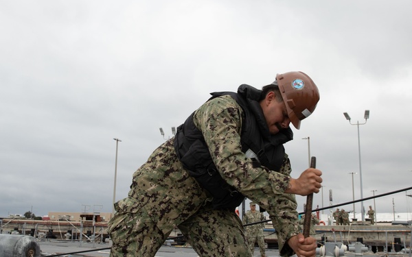 Amphibious Construction Battalion 1 Conduct Underway Training