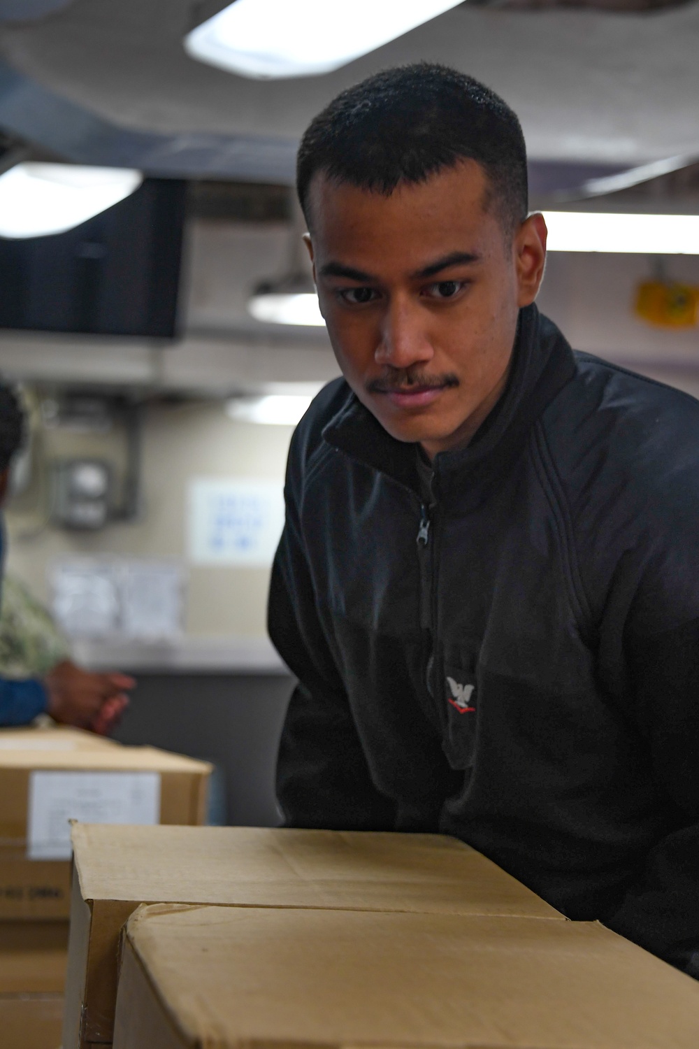 USS America (LHA 6) Conducts Stores Onload
