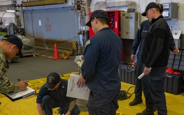 USS America (LHA 6) Conducts Equipment Inspection