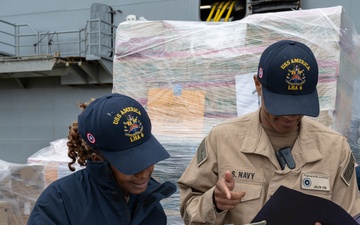 USS America (LHA 6) Conducts Onloads