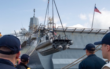 USS America (LHA 6) Conducts Small Boat Operations
