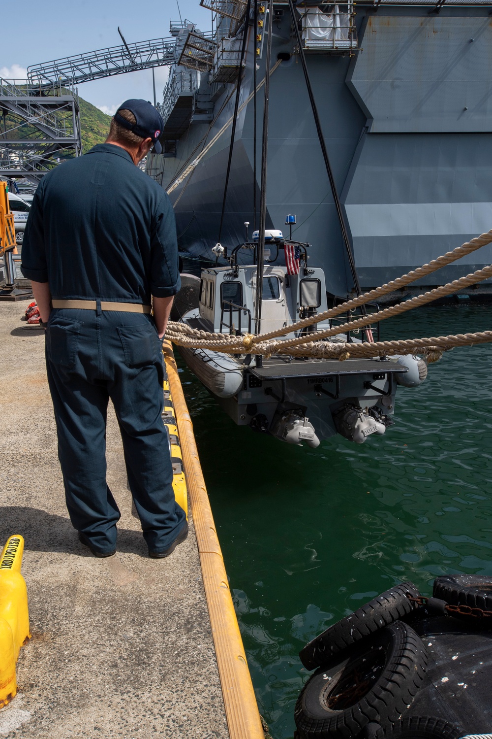 USS America (LHA 6) Conducts Small Boat Operations