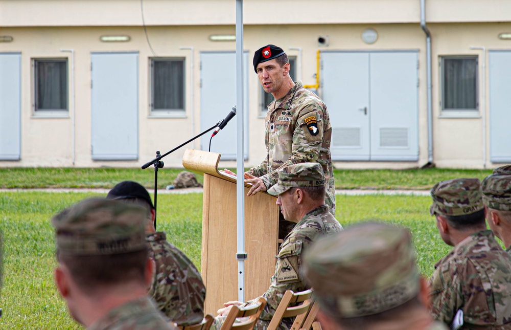 1-320th Field Artillery Change of Command Ceremony at MKAB