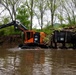 Hurricane Helene debris removal in the Cullasaja river