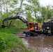 Hurricane Helene debris removal in the Cullasaja river