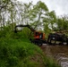 Hurricane Helene debris removal in the Cullasaja river