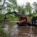 Hurricane Helene debris removal in the Cullasaja river