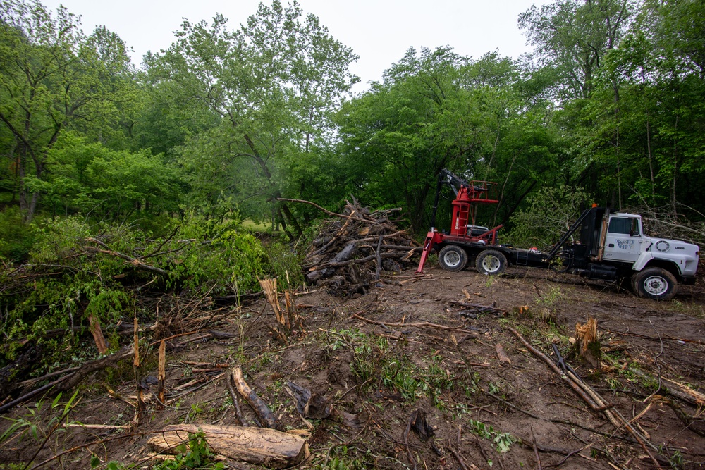 Hurricane Helene debris removal in the Cullasaja river